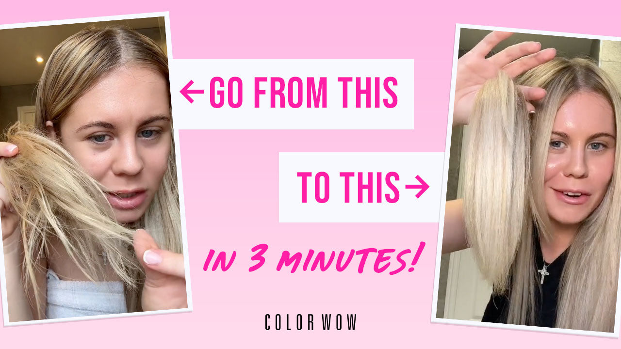 Color Wow Money Masque From Dry to Dazzling Sinead's Hair Makeover