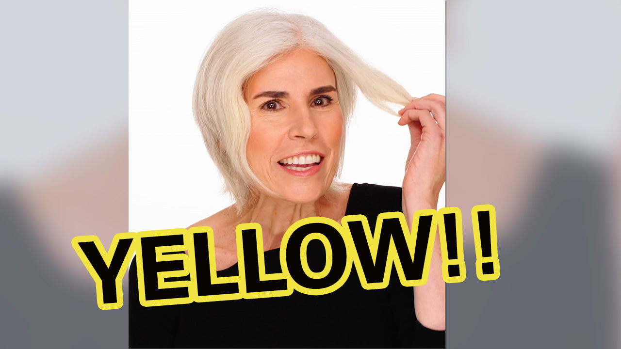 Grey Hair Turning Yellow? Brighten Grey Hair at Home