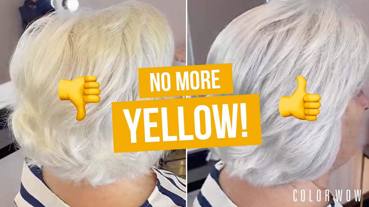 How to Remove Yellow from Grey Hair