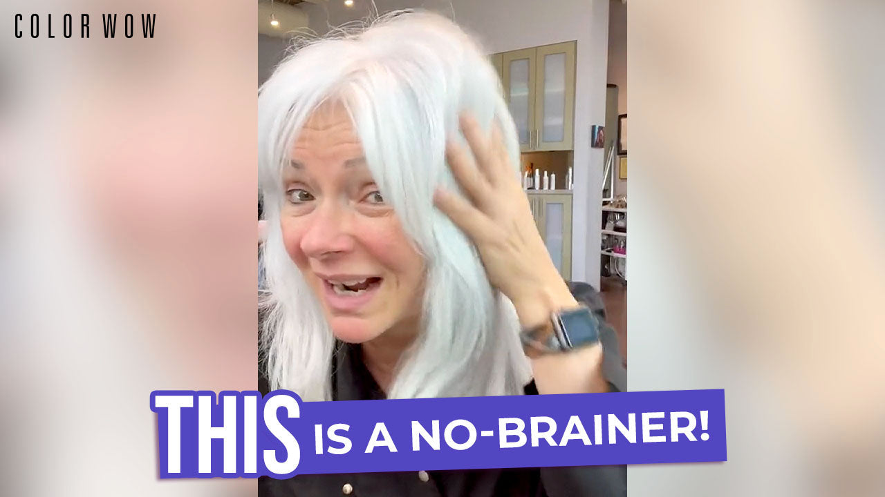 Is your grey hair yellowing? Try this.