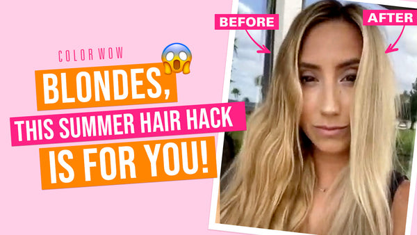 Transform Your Hair: From Brassy to Salon Blonde with Color Wow Dream Filter ft. @kristensitz