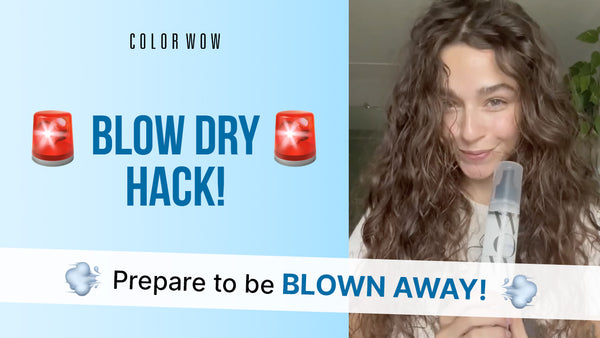 Quick Wavy Hair Blow Dry with Color Wow Speed Dry Spray ft. @mackenzie.montoya