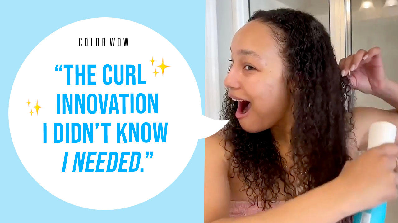 Curly Hair Game Changer: Mariah Reviews NEW Color Wow Money Mist Leave-In Treatment