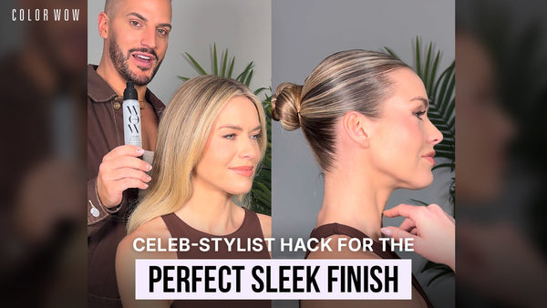 Sleek Bun Tutorial with Color Wow Pop & Lock | Carl Bembridge Hair Hacks