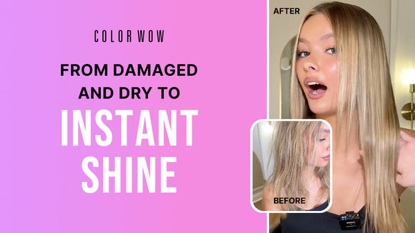 How to Use Color Wow Money Mist to Get Shiny, Silky Hair: Stylist Giles's Tutorial