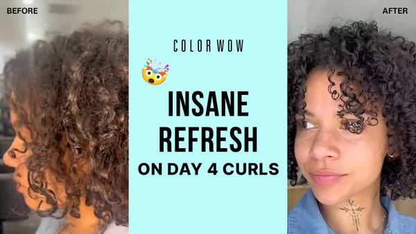 How to Revive Day 4 Curly Hair in Minutes Using Shook Spray by Curl Wow