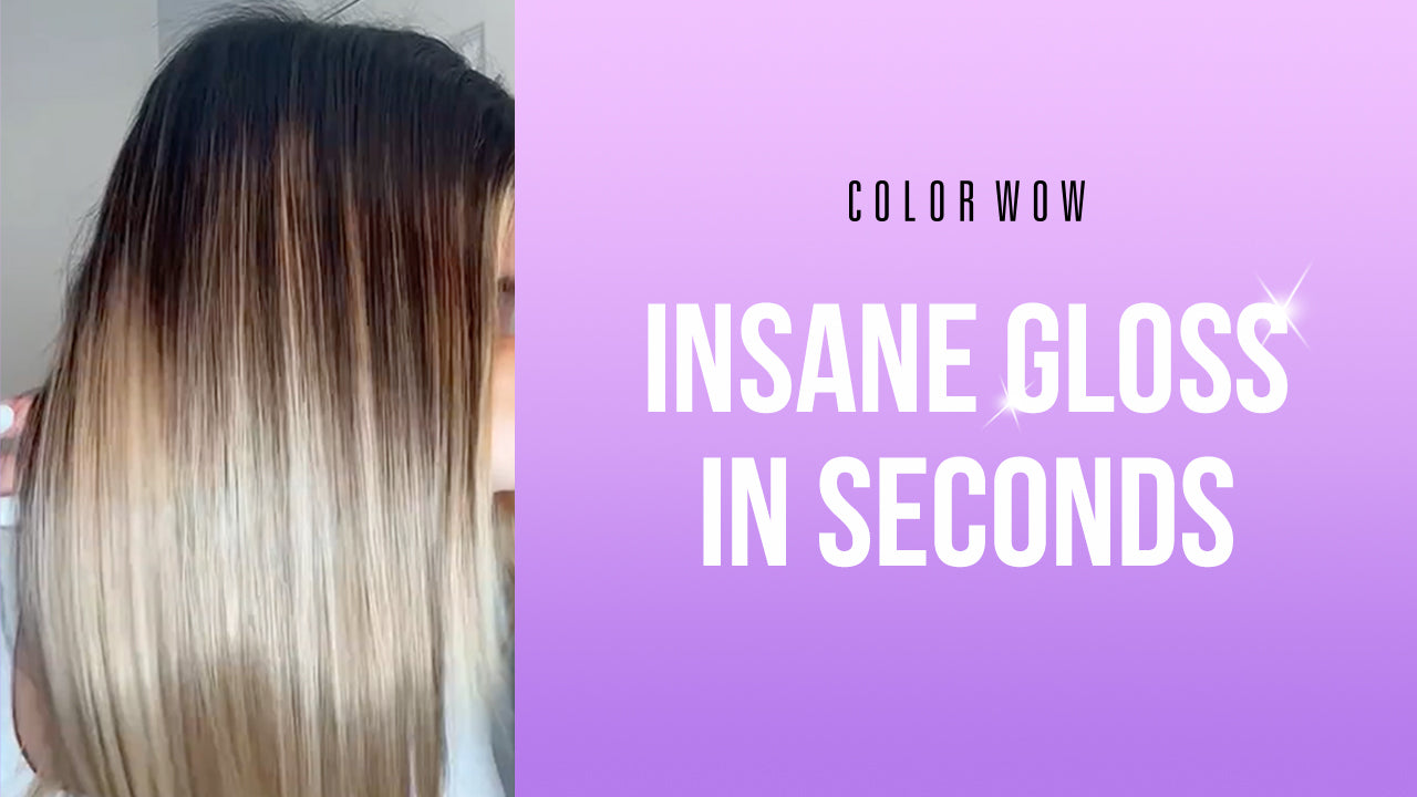How to Turn Damaged Hair Back to Glossy Uising Color Wow Extra Mist-ical Shine Spray