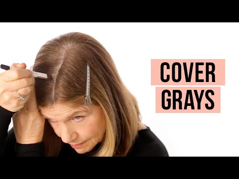 How To Cover Up Grey Roots At Home!