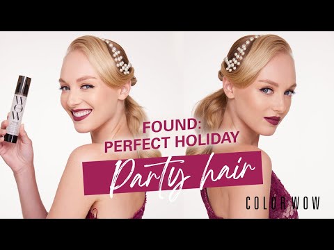 Holiday Hairstyle Tutorial: Bedazzled Ponytail with Pearls