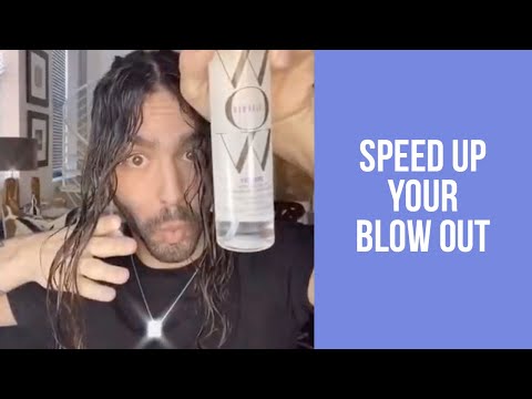 How to Blow Dry Hair Faster