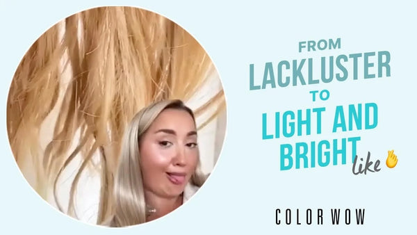 Fix Brassy Blonde Hair: Color Wow Dream Filter for post-summer hair