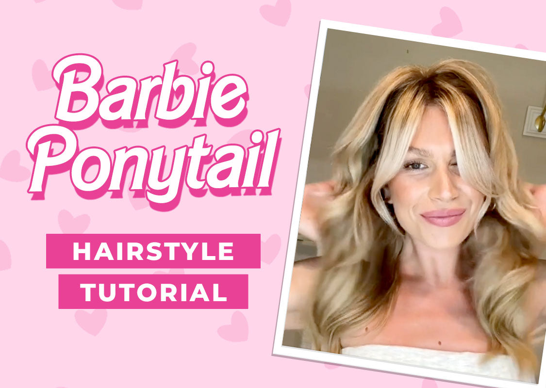Barbie Ponytail Hairstyle Tutorial: Half Up Half Down | Color Wow