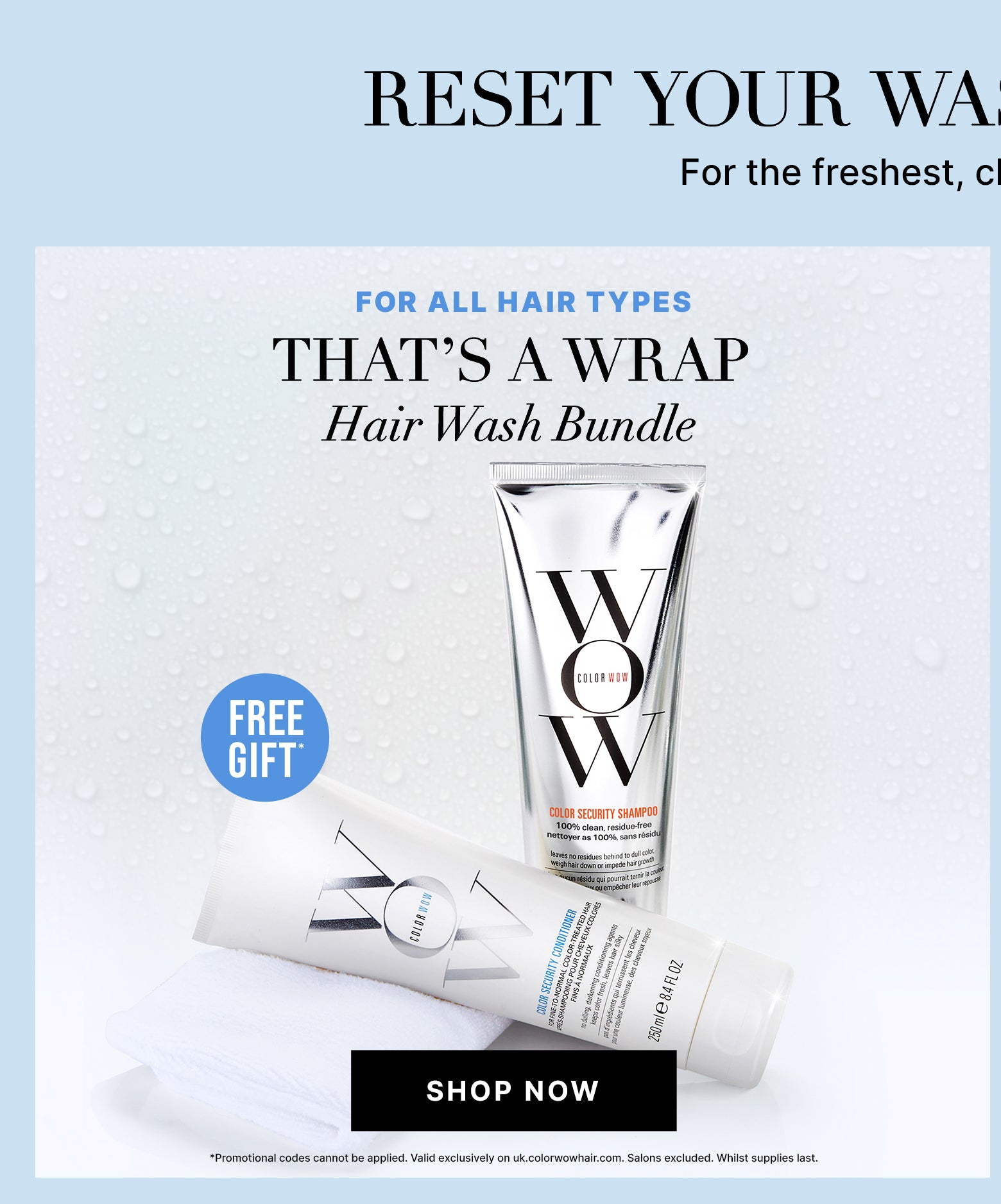 Save on Sulfate-Free Shampoo and Conditioner Sets from Color Wow