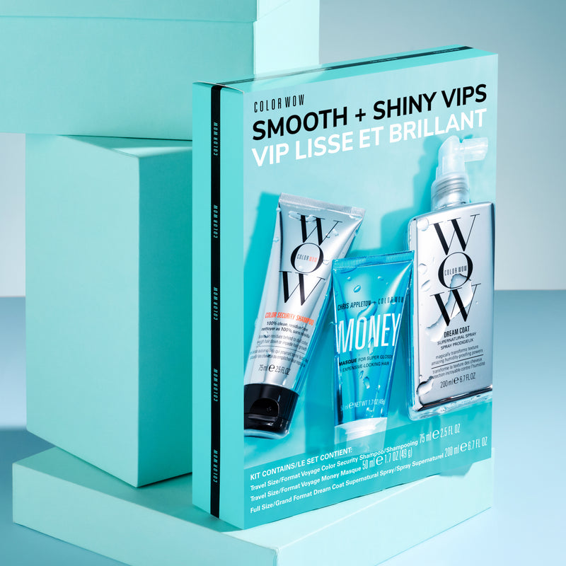 color wow smooth and shiny vips hair kit