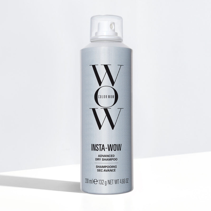 Aerosol can of Color wow's Insta-Wow Advanced Dry Shampoo. 171ml/ 142g NET WEIGHT 5 oz