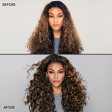 before and after using color wow money masque